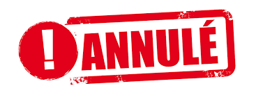 Annulation des entraînements du vendredi 6 Mars