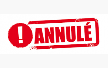 Annulation des entraînements du vendredi 6 Mars